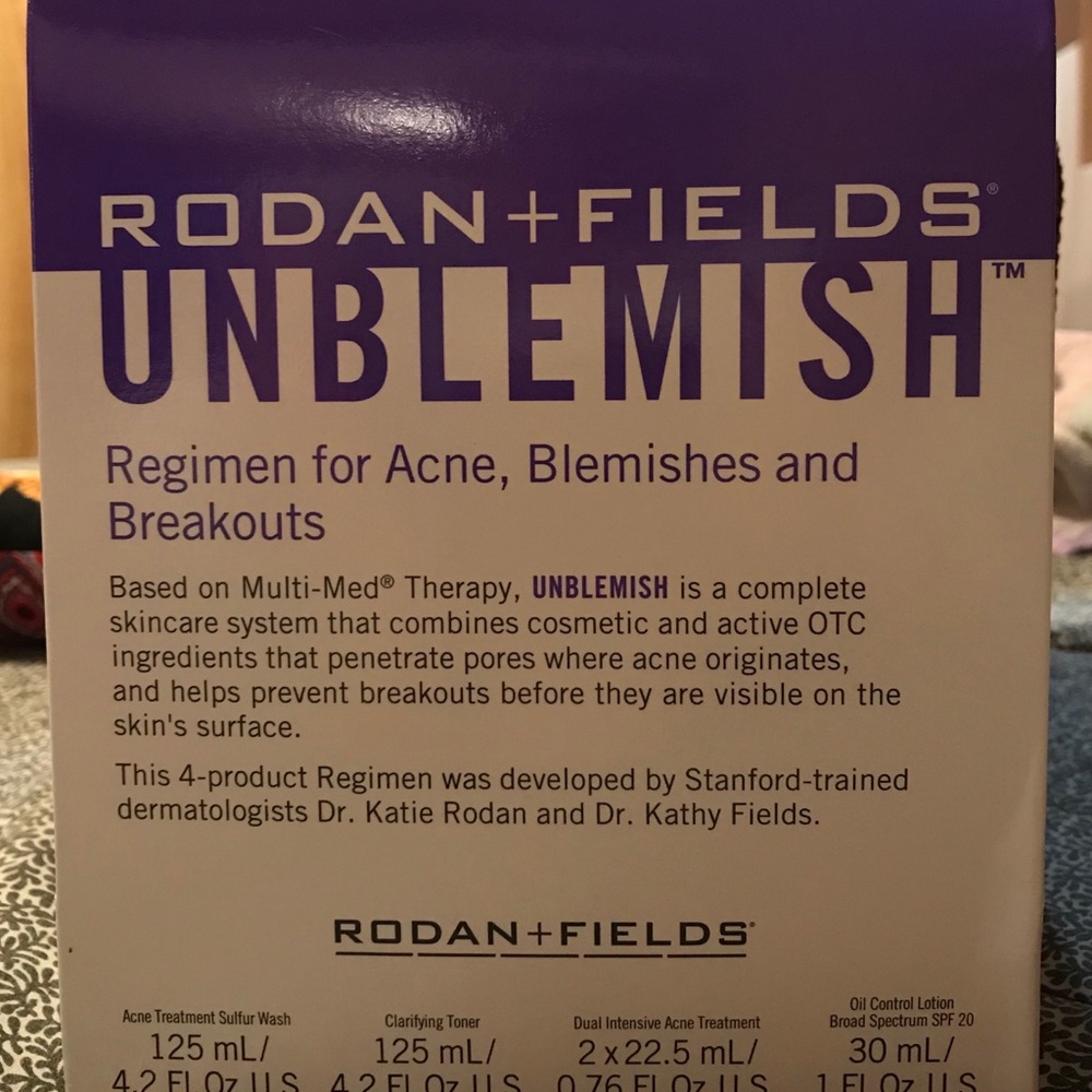 Rodan + Fields Unblemish Skincare Regimen